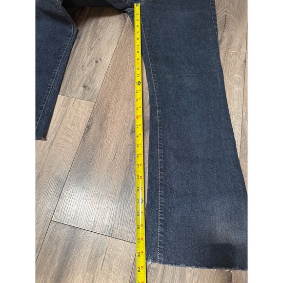 Gap Y2K Vintage Low Rise Flare Stretch Jeans 8 Regular Dark Wash Denim - Picture 6 of 7